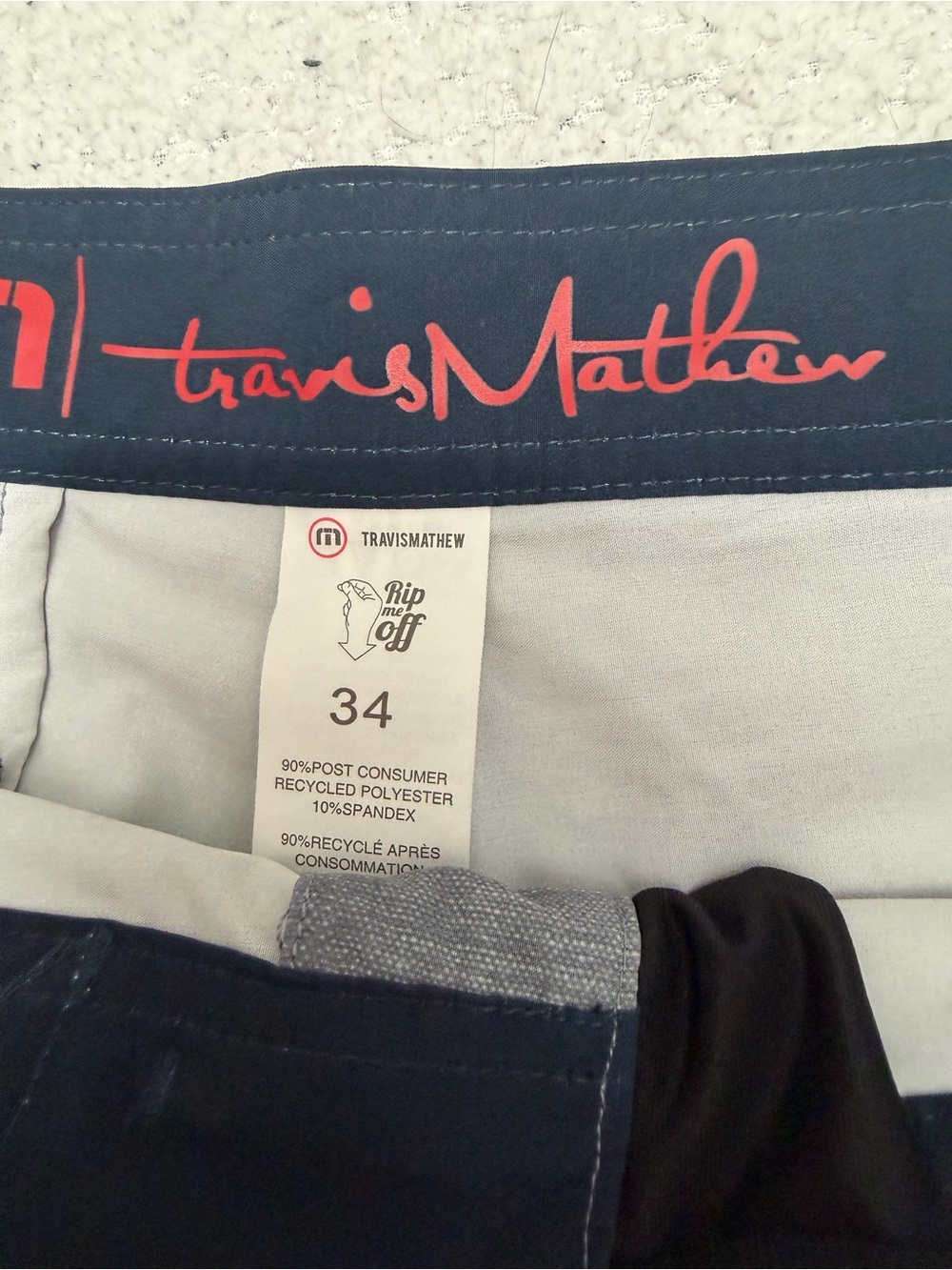 Travis Mathew Men's Cutting Corners board shorts size 34 INSEAM 9” - Picture 4 of 7